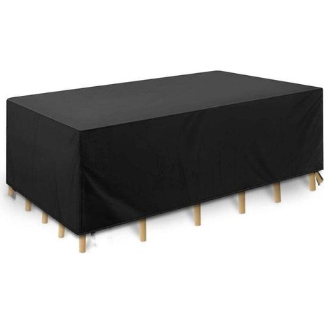 Garden Furniture Covers, Waterproof Garden Furniture Covers, 420D Oxford Fabric, Weatherproof, UV-Resistant, Tear-Resistant, Table and Chair Covers (200 x 160 x 70 cm) (1/5)
