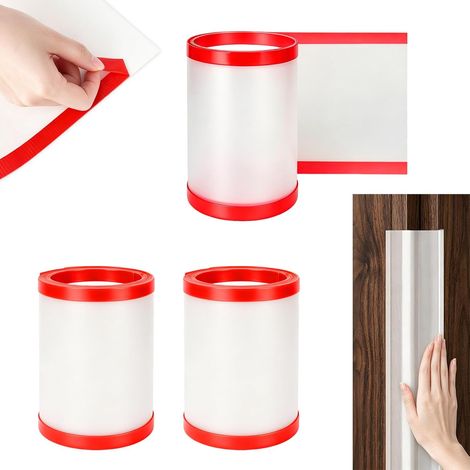 3er-Set Tür-Fingerschutzleisten – mit transparenter Abdeckung – 18 x 120 cm – Schutz vor Einklemmen – für Klassenzimmer, Schlafzimmer, Büro (1/5)