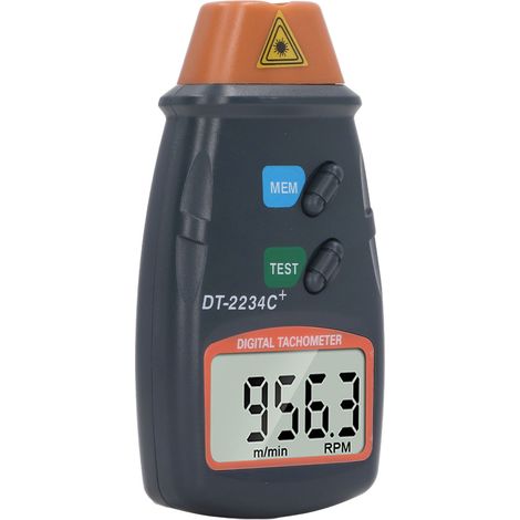 Berührungsloser digitaler Laser-Drehzahlmesser, optischer Drehzahlmesser für Drehmaschinen, Drehzahlmessung (U/min), Präzisionsdiagnosegerät (1/5)