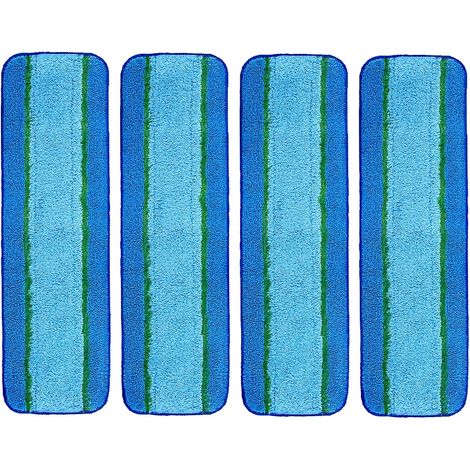 Adatto per confezioni da 4 panni per la pulizia profonda della serie Bona Mop, panni in microfibra riutilizzabili per la pulizia profonda, ricambi per mocio per pavimenti in legno e superfici multiple (1/5)