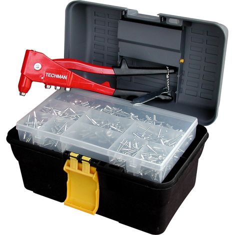 Herramienta de remaches Techman 160 remaches asas ergonómicas