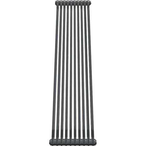 Bircham - Raw Metal Vertical Column Radiator H1800mm x W476mm 2 Column (1/2)