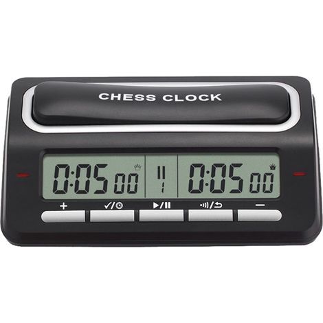 Minuteur d'échecs numérique professionnel avec compte à rebours, alarme et temporisation. (1/5)
