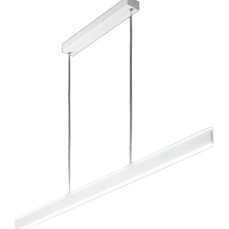 Suspension Led Série 6998 En Aluminium Blanc 48W 3648Lm Cct Sélectionnable Dimmable Diffuseur Satiné 121,6 Cm - Perenz Design Éclairage Chic (1/3)