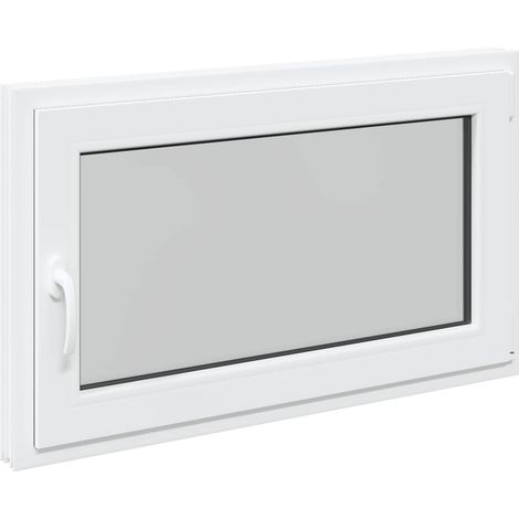 Fenêtre de sous-sol RISOR 100 x 60 cm PVC et verre vidaXL