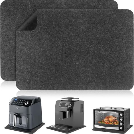 2 Pièces Tapis Résistant à la Chaleur pour Friteuse à Air, 44×30 cm Tapis pour Machine à Café, Tapis de Protection pour Comptoir de Cuisine en Feutre pour Friteuse à Air, Machines à Café, Grille-pain (1/5)