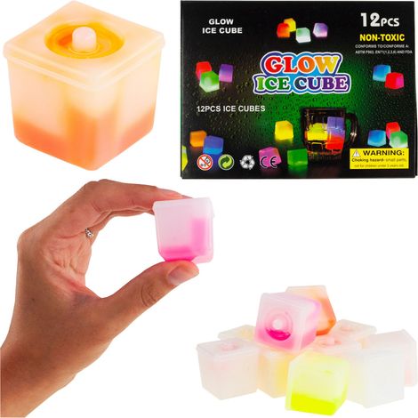 TG53193 Cubetti di ghiaccio fluorescenti colorati, 12 pezzi (1/5)