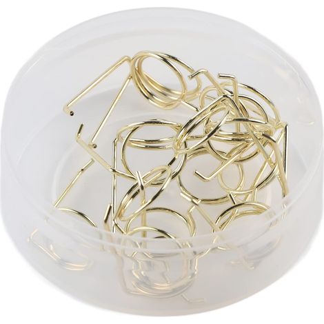 10 trombones galvanisés en forme de verres pour ranger livres et (1/5)