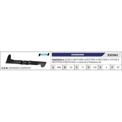 HUSQVARNA Rasentraktor Mäher Rasenmäher CT135 HECT135B R303943