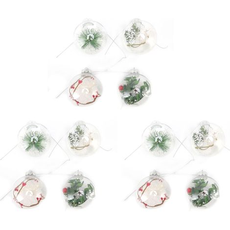 12 Boules de Noël Artisanales Incassables pour Animaux - Décorations de Fête à Domicile 6156 (1/5)