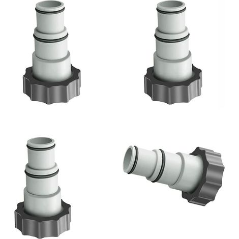 4-teiliges Poolschlauchadapter-Set, Ersatzschlauchadapter mit Innengewinde, Adapter für Intex-Pools, Länge in Zoll (1/5)
