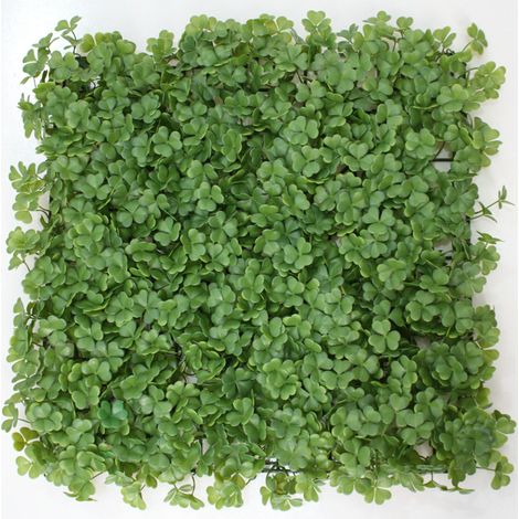 Künstliche Hecke 50 cm x 50 cm, Schutz und Sichtschutz für den Garten, künstliche Graswand als Hintergrund, UV-Schutz (1 Stück)