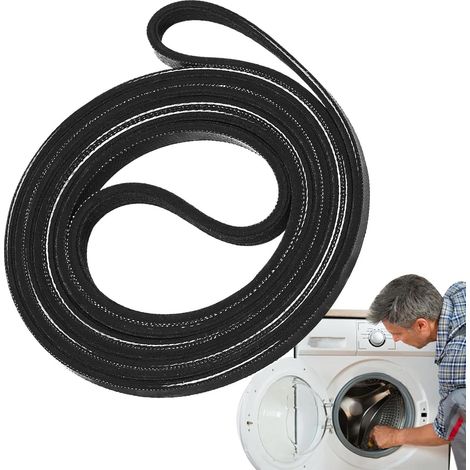 Poulie du moteur 'sèche-linge Courroie du tambour 'sèche-linge Poulie moteur compatible Matériau et résistant à l'usure avec renfort en toile multicouche, facile à installer (1/5)