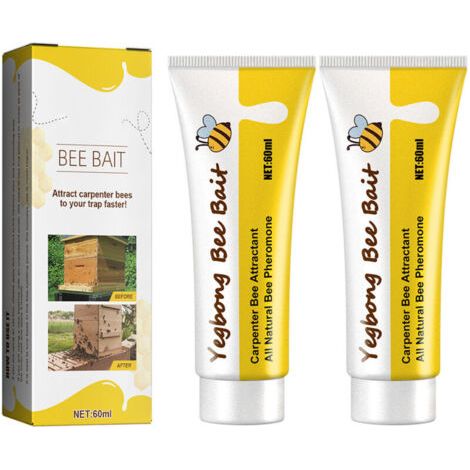 2 Pièces Appât pour Abeilles Attractif Élevage Apiculture Extérieur