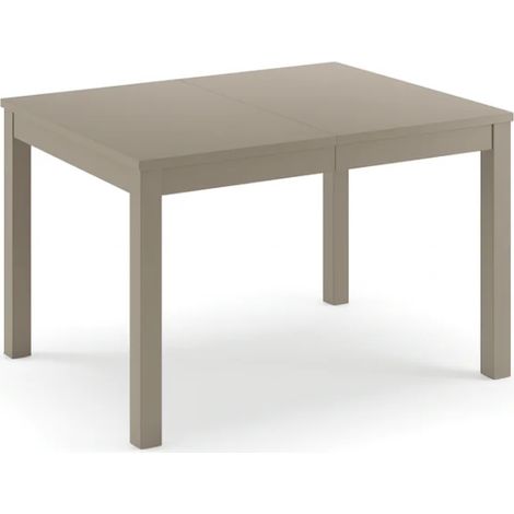 Belfort, Tavolo allungabile con top in melaminico Tortora (80cm X 130/210cm H. 76cm) Duzzle (1/4)