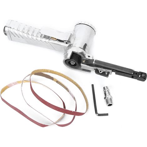 Levigatrice a nastro pneumatica da 10 mm - Modello Pro 20 mm - Ultra compatta, 16000 giri/min per legno, metallo e plastica (1/5)
