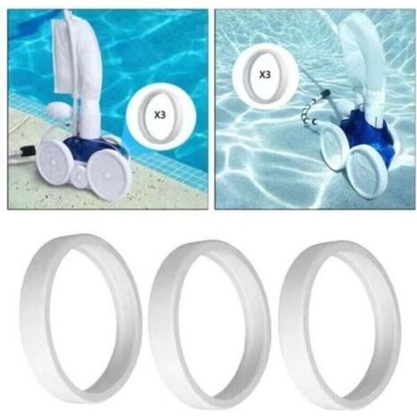 280 Pneus de Rechange de Piscine,pour Usage pour Nettoyeur de Piscine Polaris s'adapte à Polaris 180,280,360,380, C-10 / C10 (3 pièces) (1/4)