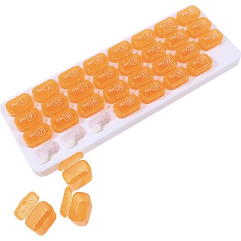 Kit medico pratico per la somministrazione mensile di dosi (31 scomparti) (1/5)
