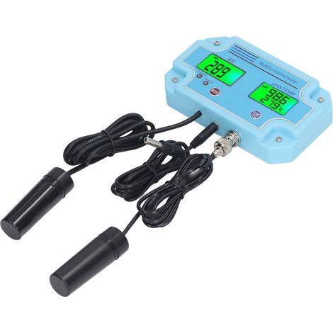 Digitales 3-in-1-LED-Wasserqualitätsmessgerät mit pH- und EC-Anzeige, entspricht europäischem Standard, 230–240 V (1/5)
