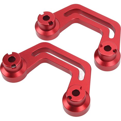 Support de Montage pour Feux de Pilier A, Paire, Compatible Jeep Wrangler JL/JLU 2018-2022, Rouge, Fixation Pare-Brise (1/5)