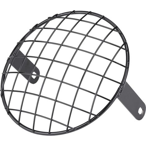 Grille de phare latérale universelle en métal noir de 7 pouces pour moto Cafe Racer (1/5)