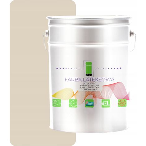 Latex-Wandfarbe für Innenräume, Beige-Sand, 10 l, Hersteller