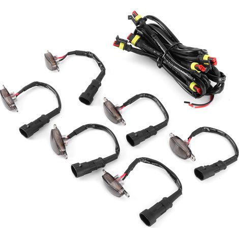 Feux LED avant de calandre étanches, antibrouillard et clignotants pour Ford F150 SVT Raptor 2004-2019, éclairage rouge (1/5)