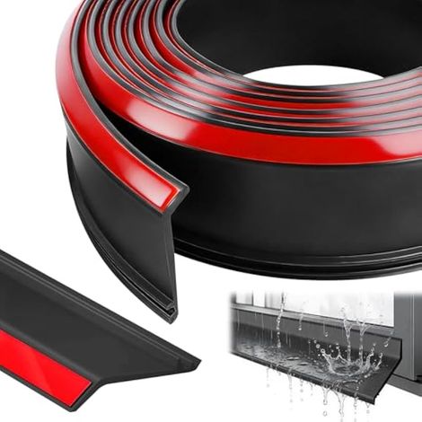 Profile Water Drop Deflector Rain Deflector Door 4M Flexible Rain Protection Waterproof Barrier For Window Sill Garage Seal Strip (1/5)