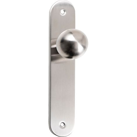 Manillón acero inoxidable placa ovalada medio pomo 240mm uso alto (1/2)