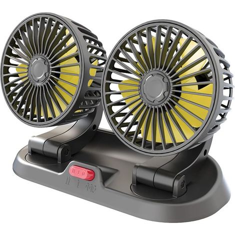 Ventilateur de Voiture, USB Portable, Voiture à Double tête avec (1/5)