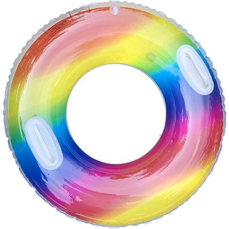 Inflatable pool float with handle, 90 cm in diameter (1/5)