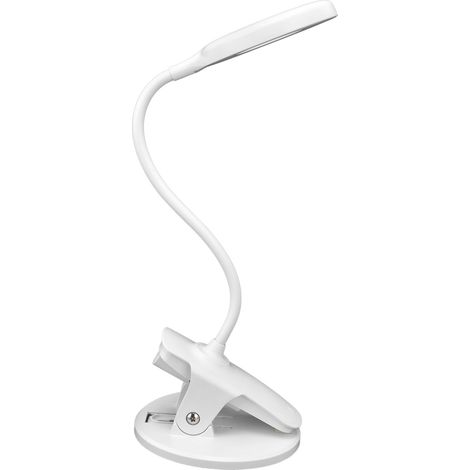 Lampe de table intelligente, lampe de lecture pliable, lampe de livre USB rechargeable, lampe de bureau à pince (1/5)