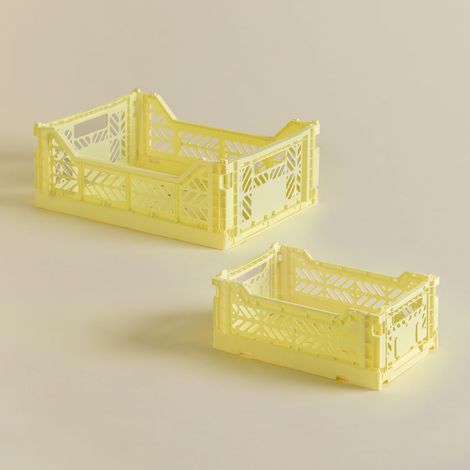 Set di 2 scatole pieghevoli e impilabili in plastica Doli SKLUM (1/5)