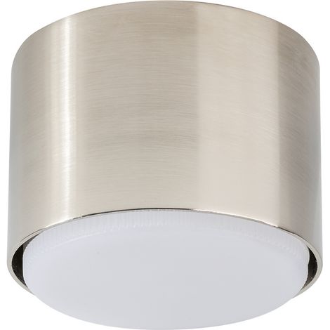 Spot plafond rond argent 5,5cm GX53 12W TUBO Sigma (1/2)