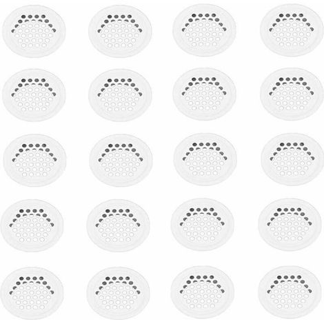 Grilles de ventilation de 20 Pièces Grilles de 35mm Grilles Grilles Grilles à Trous en acier Inoxydable Blanc Près de Grilles de ventilation pour le Placard de la Cuisine Meubles (1/5)