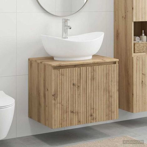 Set di mobili per il bagno Rovere Artigianale vidaXL (1/5)