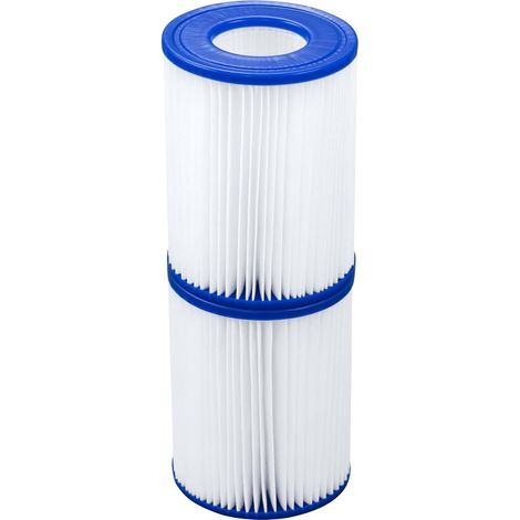 Cartouche filtrante Bestway Flowclear Type II, filtre pour piscine et spa Bestway, installation facile, filtre de nettoyage pour piscine, lot de 2-AquaForge (1/5)