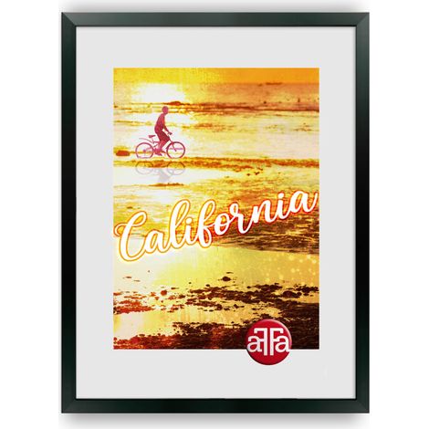 One Art California einfacher Bilderrahmen, schwarz, 40x50 cm, schwarz, 1 Stück. (1/2)