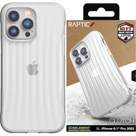 Custodia Raptic X-Doria Clutch per iPhone 14 Pro, cover posteriore trasparente (1/5)