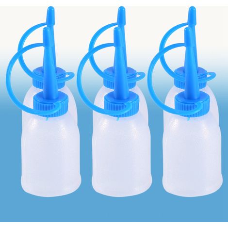 Lot de 6 flacons vides de 30 ml de gel/colle industrielle en plastique avec distributeur à pression. (1/5)