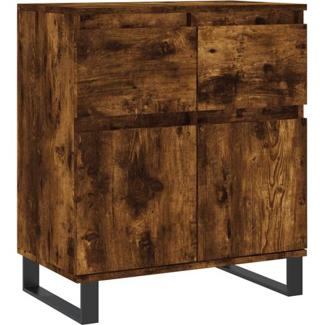 Credenza cassettiera mobile contenitore organizer cucina soggiorno salotto 60 x 35 x 70 cm legno ingegnerizzato marrone 020030981
