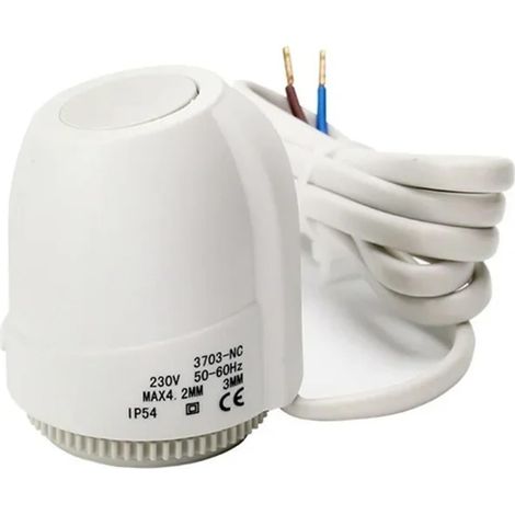 Vanne de chauffage au sol 230V/24V, 1 pièce, NC/NO AC, actionneur de chauffage électrique, distributeur d'eau for thermostat de chauffage au sol(Normal close,24V) (1/5)