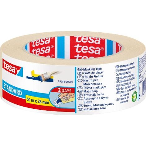 Tesa Nastro Adesivo Carta 38mm x 50mt RZ28326 - Resistente e Versatile (1/4)