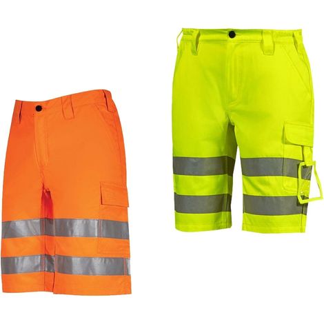 Pantaloni corti alta visibilità U-Power Altair - L - Jaune (1/3)