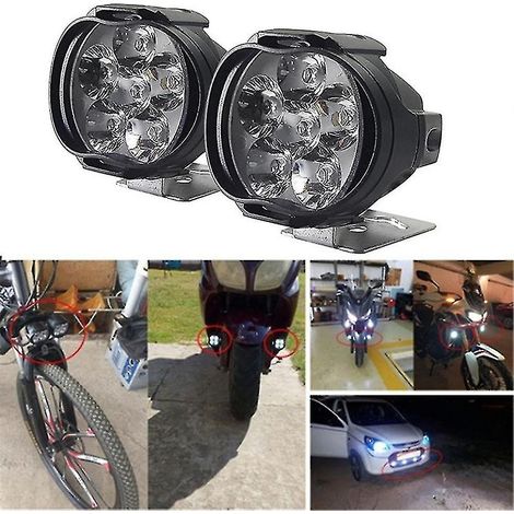 Faros Led Para Motocicleta - Luz De Niebla Y Conducción - Universal - 2 Unidades (1/3)