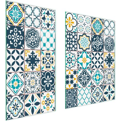 PANNEAU DE PROTECTION EN VERRE 75x52 MOSAÏQUE (1/5)