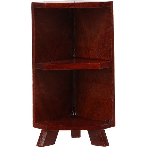Étagère en bois miniature pour bibliothèque de poupée 1:12, meuble d'exposition décoratif avec rangement de livres, accessoire artisanal de maison de poupée (1/5)
