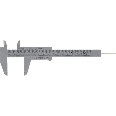 Échelle de règle double, échelle de règle de haute précision de 150mm outil de mesure d'étrier de vernier pour la mesure de bijoux 0.5mm(gris) (1/5)