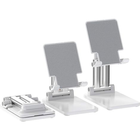 Support Tablet Réglable En Hauteur - Support Portable Pliable Pour Tablette Et Smartphone - Compatible 4 À 12 Pouces - 1 Pièce (1/5)