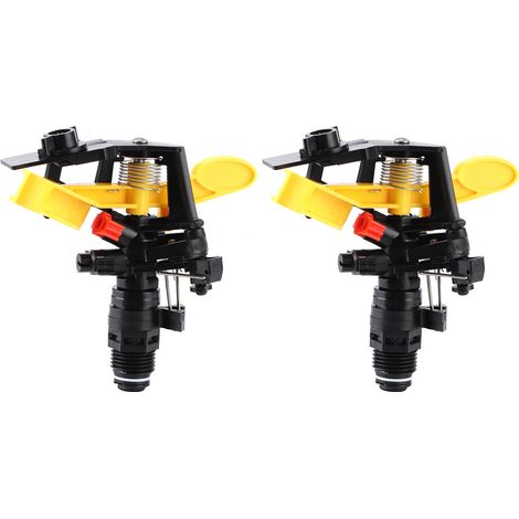 2Pcs Buse d'Arrosage Rotative G1/2 Filetage Mâle pour Pelouse et Jardin, Gicleur d'Irrigation (1/5)